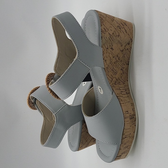1432- Nautica Wedges Cork Platform Sandals Size 7 NWT - Picture 12 of 14